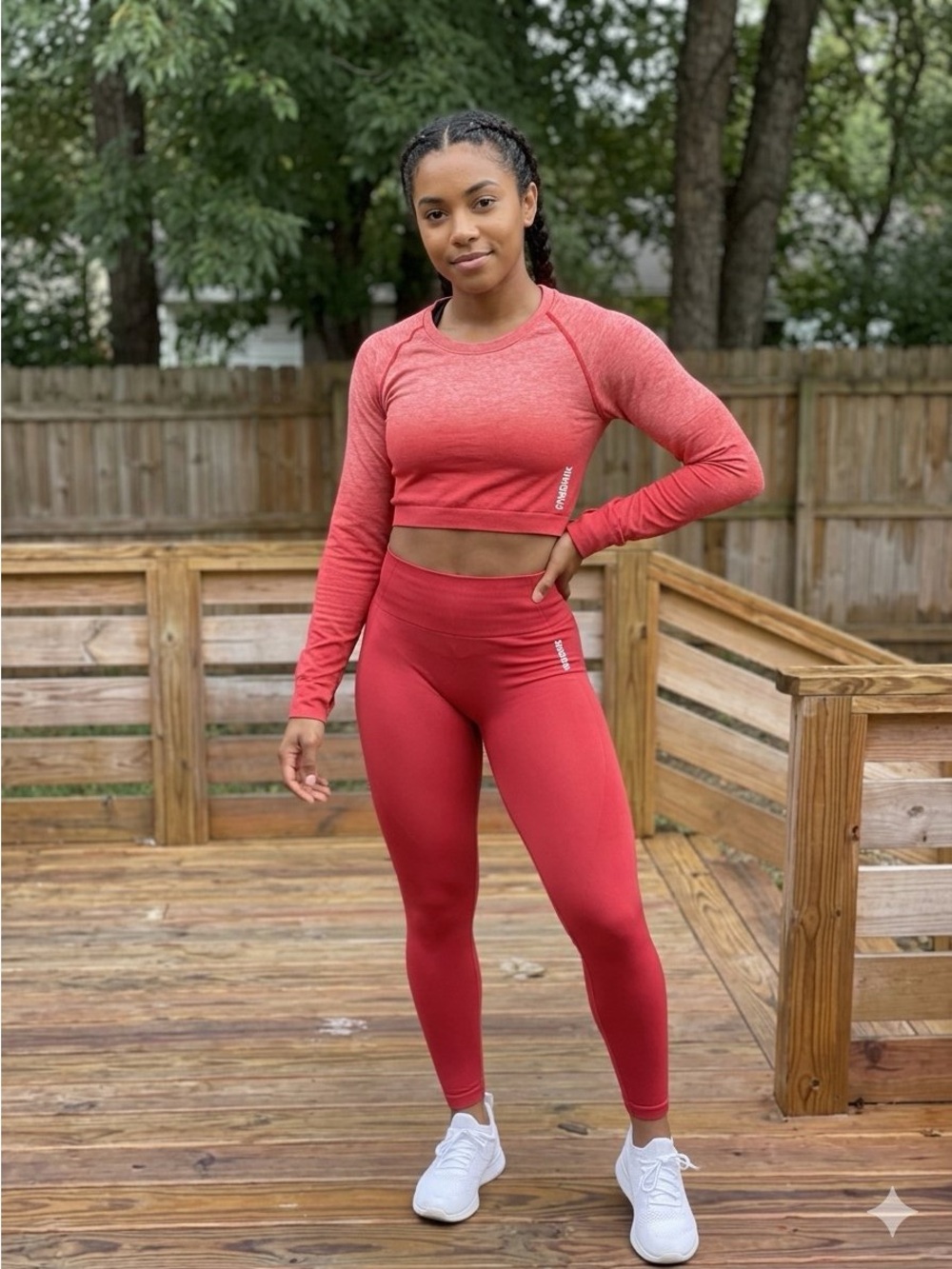 GYMSHARK ADAPT OMBRÉ SEAMLESS TOP XL